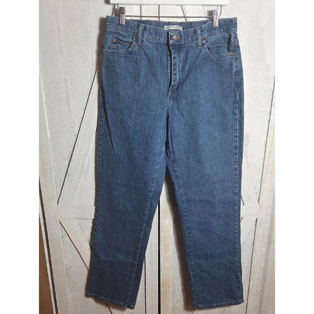Lee Relaxed Straight Leg At The Waist Jeans Size 12 Long